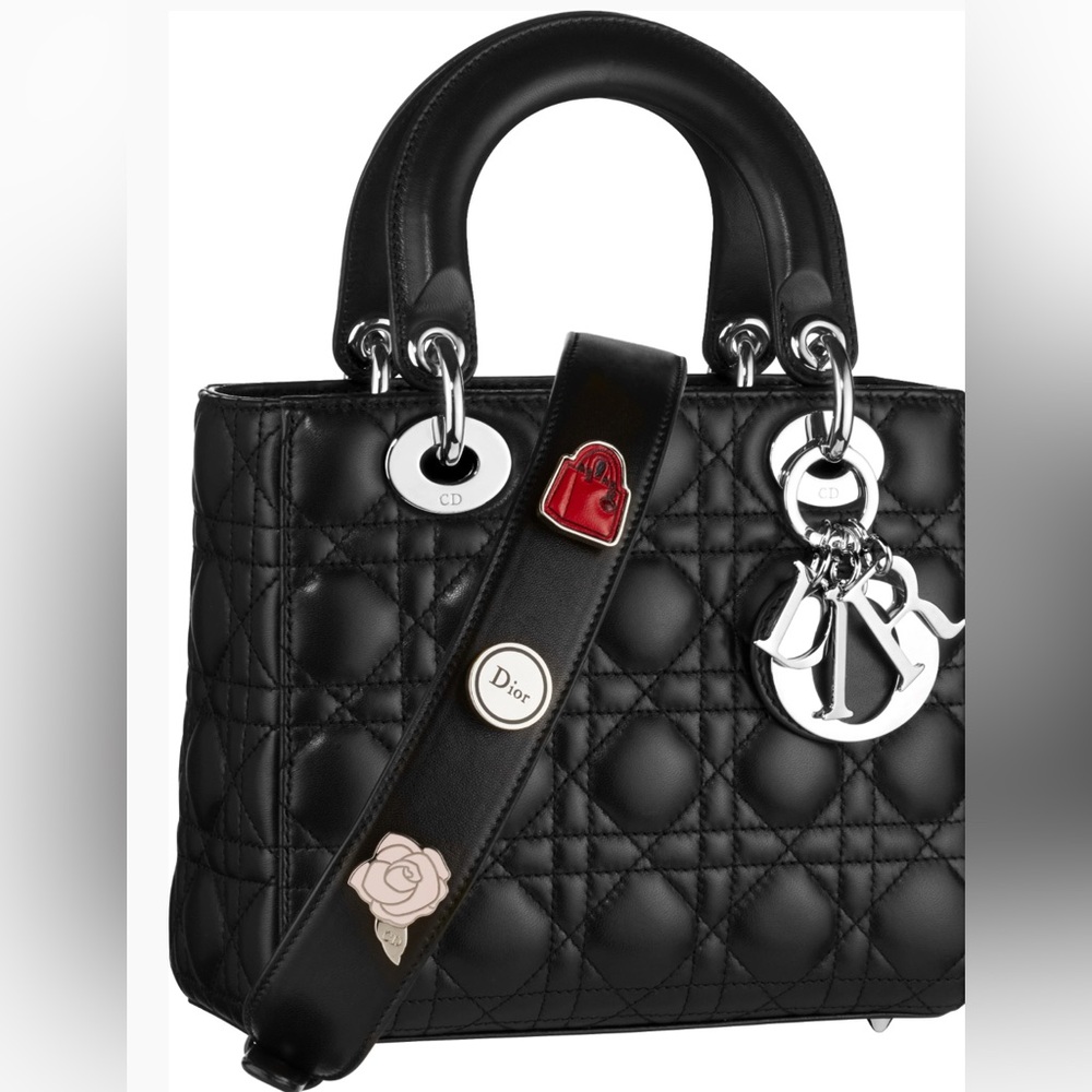 DIOR ICONIC LETTERS BAG PIN
SILVER/BLACK TONE METAL - Picture 3 of 6